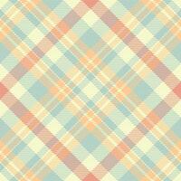 Background seamless check of textile plaid fabric with a tartan texture pattern . vector