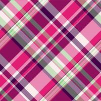 plaid tartan of textile fabric texture with a check background pattern seamless. vector