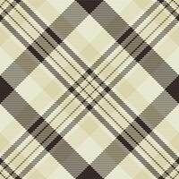 Graceful seamless tartan pattern, repeating texture check background. Folk fabric textile plaid in light and black colors. vector