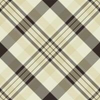 Graceful seamless tartan pattern, repeating texture check background. Folk fabric textile plaid in light and black colors. vector