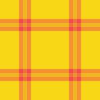 Buffalo texture plaid, industry tartan pattern background. Cool seamless textile fabric check in bright and tangerine colors. vector