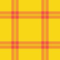 Buffalo texture plaid, industry tartan pattern background. Cool seamless textile fabric check in bright and tangerine colors. vector