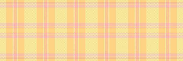 Overlayed fabric texture background, majestic pattern tartan check. Installing plaid textile seamless in amber and yellow colors. vector