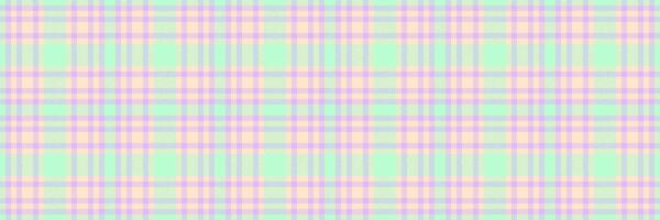 String tartan textile, purity check fabric plaid. Duvet texture seamless pattern background in light and blanched almond colors. vector
