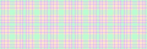 String tartan textile, purity check fabric plaid. Duvet texture seamless pattern background in light and blanched almond colors. vector