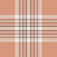 Plaid check pattern. Seamless fabric texture. Tartan textile print. vector