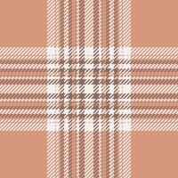 Plaid check pattern. Seamless fabric texture. Tartan textile print. vector