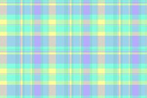 Seamless plaid textile of background check tartan with a fabric texture pattern. vector