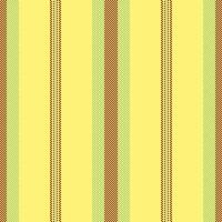 perfección sin costura líneas fondo, Bosquejo textura raya. escoger textil tela vertical modelo en amarillo y verde colores. vector