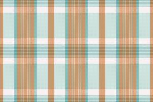 Seamless textile of plaid check tartan with a texture fabric pattern background. vector