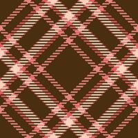 Plaid tartan textile of check texture background with a seamless pattern fabric. vector