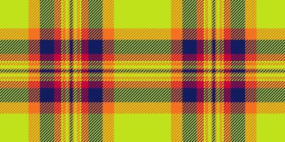 Christmas seamless tartan check, november plaid pattern. King texture textile background fabric in lime and orange colors. vector
