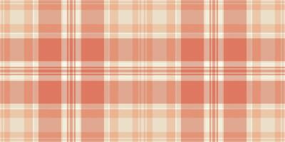 Folklore fabric pattern seamless, arabic check texture. Paper textile background tartan plaid in light and red colors. vector