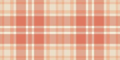 Folklore fabric pattern seamless, arabic check texture. Paper textile background tartan plaid in light and red colors. vector