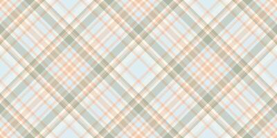 Podium check textile, tracery seamless pattern texture. Blank tartan background fabric plaid in white and light colors. vector
