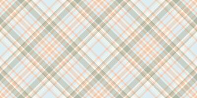 Podium check textile, tracery seamless pattern texture. Blank tartan background fabric plaid in white and light colors. vector