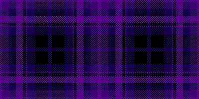 Horizon texture pattern check, female seamless textile fabric. Doodle plaid background tartan in violet and black colors. vector