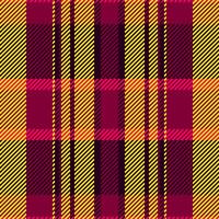 Tartan textile texture of fabric plaid seamless with a background pattern check. vector