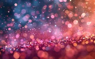 Falling colorful multicolored glitter confetti background photo