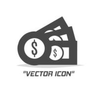 dinero ilustración icono. modelo ilustración diseño para negocio. vector