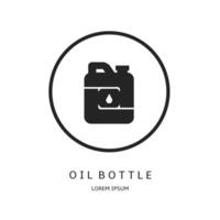 Logo design for business. Oil bottle logos. vector