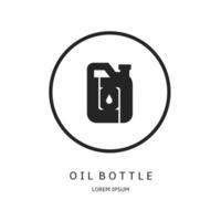 Logo design for business. Oil bottle logos. vector