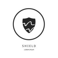 Logo design for business. Shield logos. vector