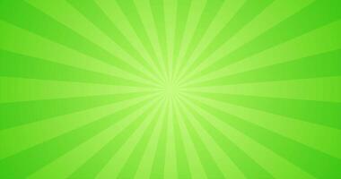 Simple Radiant Gradient Green Ray Burst Plain Animation Blank Horizontal Background video