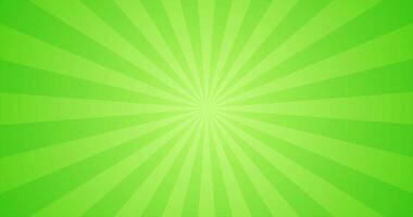 Simple Radiant Gradient Green Ray Burst Plain Animation Blank Horizontal Background video