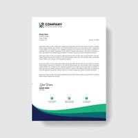 Professional And Creative Modern Corporate Business Letter Head Template. vector