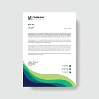 Professional And Creative Modern Corporate Business Letter Head Template. vector