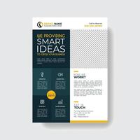 Professional and creative corporate business flyer template, vector