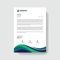 Professional And Creative Modern Corporate Business Letter Head Template. vector