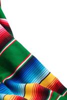 Colorful sarape with copy space. Cinco de Mayo background. photo