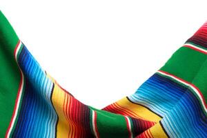 Colorful sarape with copy space. Cinco de Mayo background. photo