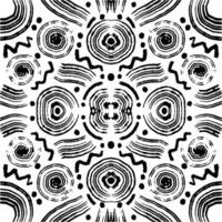 Seamless pattern with hand drawn spirals vector