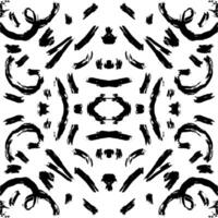 Seamless pattern with brush strokes. Grunge background. vector