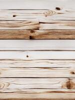 Clean Empty Wooden Table Close Up View photo