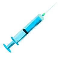 Injection isolated on white background. Injection Needle illustration. vector