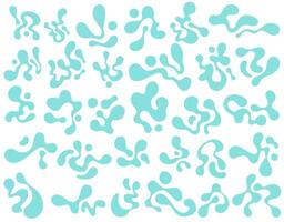 Set of Liquid Abstract Element vector