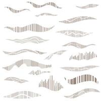 Set Of Abstract Vertical Lines Element vector