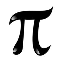 Happy pi day . pi isolated on white background. pi day vector