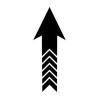 Going up arrow concept. Up arrow isolated on white background illustration. vector