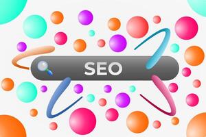 3D Seo icon. Search Engine Optimization 3D icon illustration. SEO 3d vector