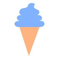 cone ice cream illustration. vector