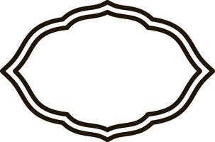 Sketch badge icon Frame border illustration vector