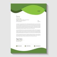 corporate letterhead design vector