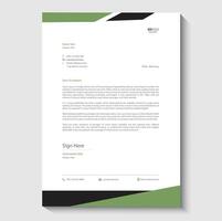 corporate letterhead design vector