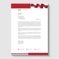 corporate letterhead design vector