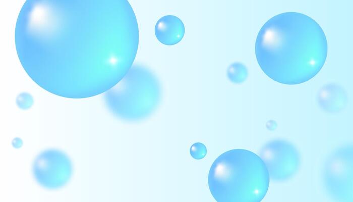 abstract background with water bubbles. Trendy background in realistic style.